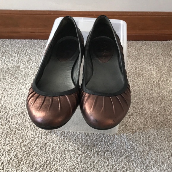 Shoes - Cole Haan Bronze Ballet Flats